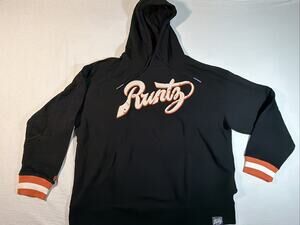 Runtz Stencil Embroidered Hoodie Worldwide Mens 3XL Hooded Sweatshirt Heavy
